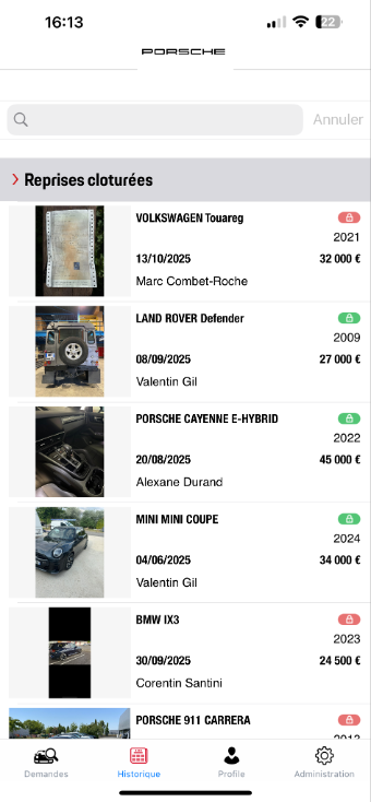 Reprises valid&eacute;es