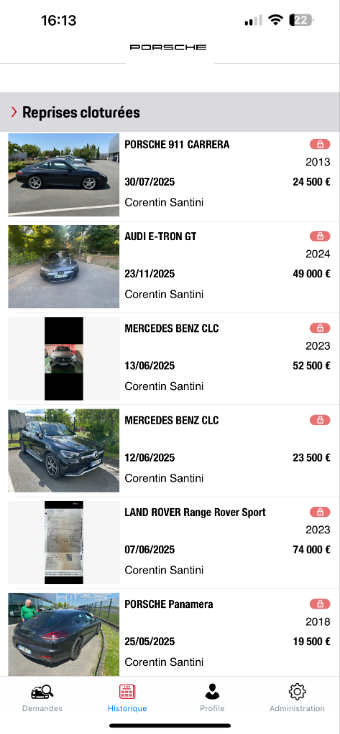 Reprises clotur&eacute;es